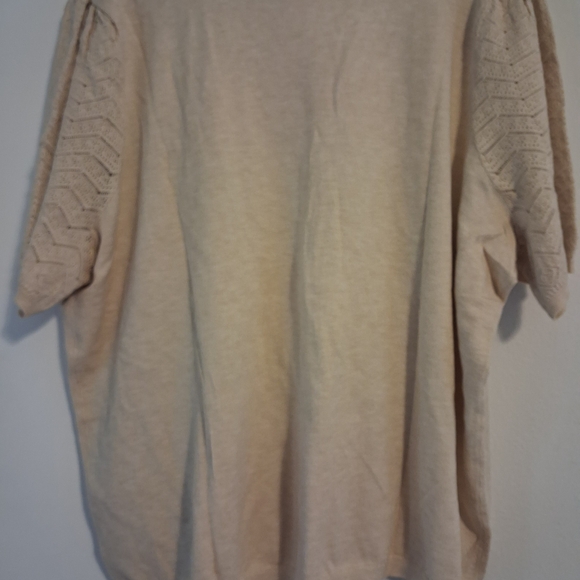 V-Neck Beige Sweater - Picture 4 of 7
